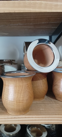 Mate Camionero de madera virola de acero en internet