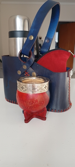 Combo Mate, canasta y termo San Lorenzo - Aldea Mates