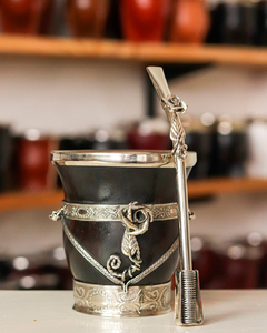Mate Conjunto con dije flor - tienda online