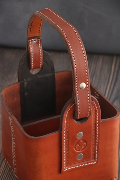Canasta Matera Cuero Premium - comprar online