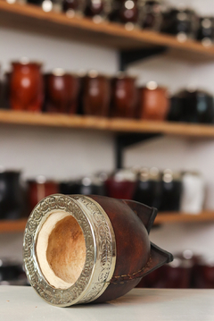 Mate Imperial de calabaza virola cincelada. - tienda online