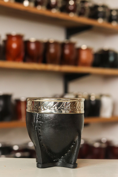 Mate Imperial de calabaza virola cincelada.