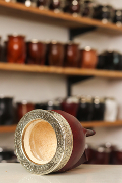 Mate Imperial de calabaza virola cincelada. - tienda online