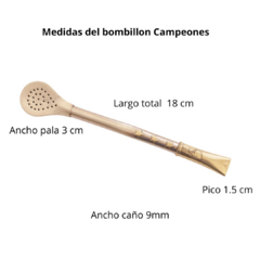Bombillon clasico alpaca "Campeones" en internet