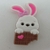 Aplique Emborrachado Coelhinho Chocolate