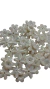 Pérola flor ABS 1cm -branco furta-cor - comprar online