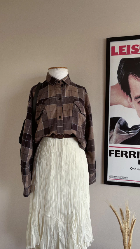 Camisa cropped xadrez - comprar online