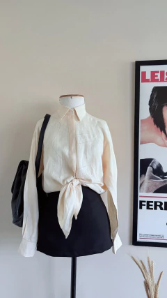 Camisa linho e bordados - comprar online