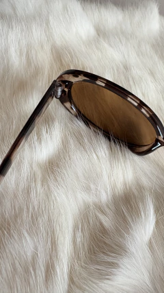 Óculos sol tartaruga lente marrom - comprar online