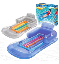 Colchoneta Flotador Inflable Bestway 43024 Gris O Azul - tienda online