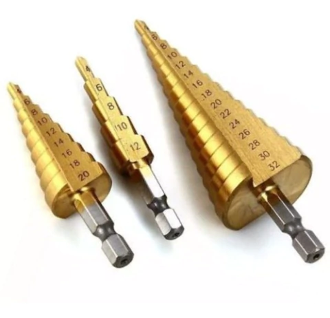 Mechas Escalonadas X 3 Pcs Black Jack Para Metal 4-34 Mm