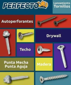 Tornillo Punta Aguja Dry Wafer T1 8x3/4 X 500 Unidades - Ferretería Express