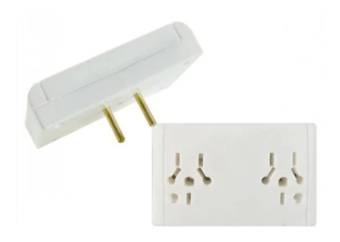 Base Doble Plastico Extensión 2 Patas Redondo