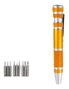 Destornillador Con 9 Puntas Plana Torx Philips Magnetizadas - comprar online