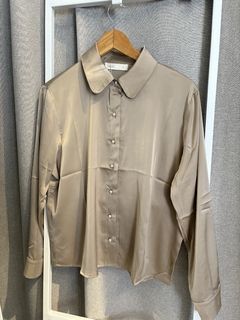 Camisa de seda Praga champagne en internet