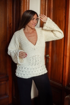 Sweater Blanca natural - tienda online