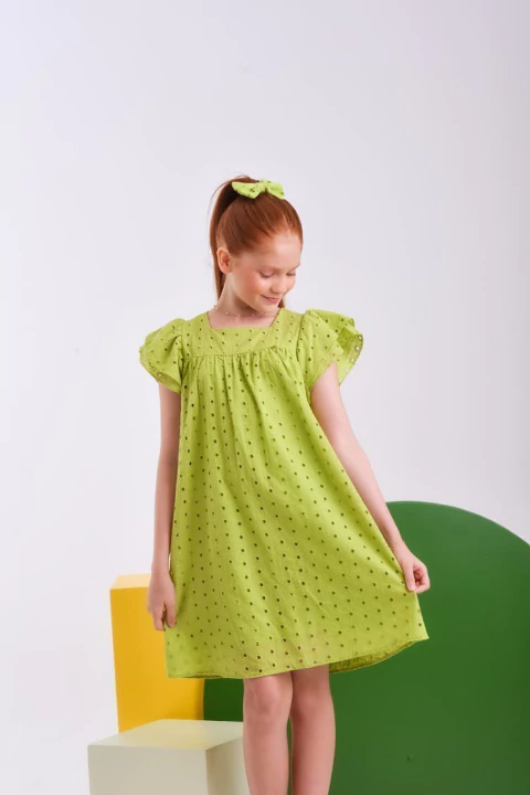 Vestido Laise Floral Verde