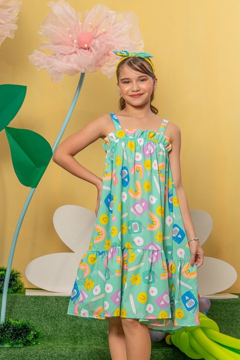 Vestido Lua Verde - comprar online