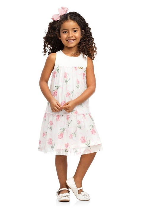 Vestido Rendinha Rosa