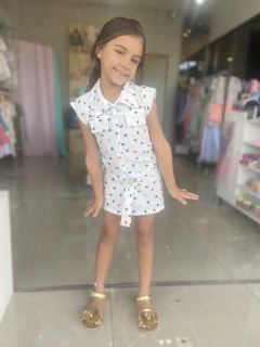 Macacão Corações - Amora Kids