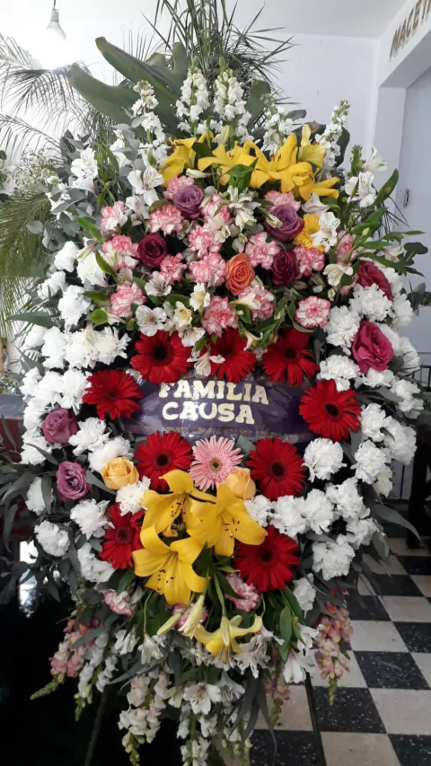 Corona funebre cabecera - Americana