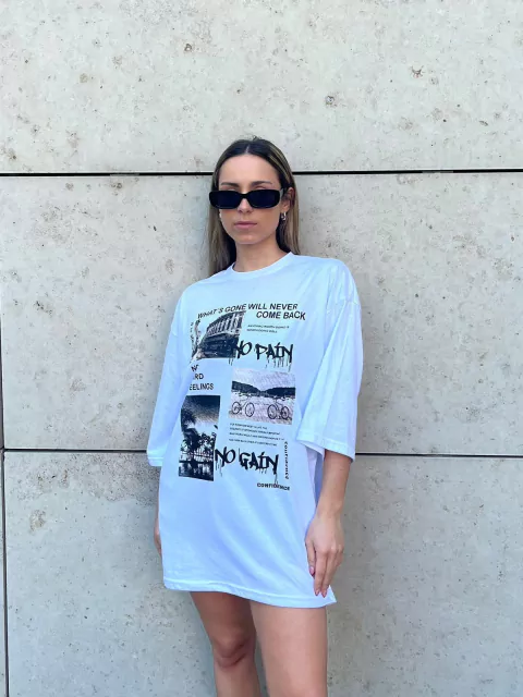 Remera Oversize No pain Unisex - comprar online