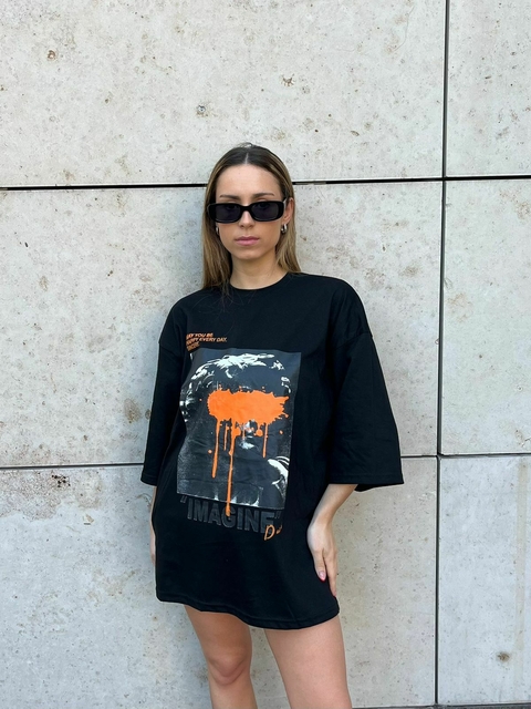 Remera Oversize Imagine Unisex