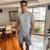 Pijama Masculino Moletinho Mescla - comprar online