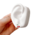 Brinco Infantil Cereja Resina 8mm Tarraxa Baby