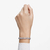 Pulsera Millenia - Cristales de talla cuadrado - Blanco - Baño de rodio - BLANCO - S - Virgili Ghio