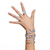 Imagen de Pulsera Millenia - Cristales de talla cuadrado - Blanco - Baño de rodio - BLANCO - S