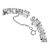 Pulsera Millenia - Cristales de talla cuadrado - Blanco - Baño de rodio - BLANCO - S en internet