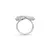 Anillo de cóctel Swarovski Hyperbola Símbolo del infinito Blanco con Recubrimiento en rodio - Talle 55 en internet