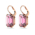Aros Swarovski Millenia Cristal de talla octogonal Rosas con Baño tono oro Rosa - comprar online