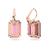 Aros Swarovski Millenia Cristal de talla octogonal Rosas con Baño tono oro Rosa en internet