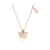Colgante Swarovski Stella Talla de cometa Estrella Blanco con Baño tono oro rosa - comprar online