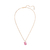 Collar Swarovski Iconic Swan rosa baño oro rosa - comprar online