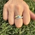 Anillo trinity combinado en Plata 925 y gold con cubics en internet