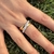 Anillo trinity en Plata 925 gold con cubics - comprar online