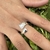Anillo abierto en Plata 925 con cubics - comprar online