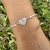 Pulsera bolitas con corazon en Plata 925 con cubics - comprar online