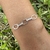 Pulsera eslabones en Plata 925 con cubics - comprar online