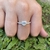 Anillo corazoncito brilloso en Plata 925 con cubics - comprar online