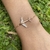 Pulsera avion en Plata 925 rose con cubics