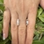 Aros argollas reversibles en Plata 925 con cubics - comprar online