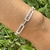 Pulsera eslabones en Plata 925 con cubics - comprar online