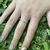 Anillo en V en Plata 925 con cubics
