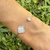 Pulsera esclava VC en en Plata 925 con cubics y nacar - comprar online