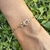 Pulsera dos corazones en Plata 925 gold con cubics - comprar online