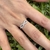 Anillo infinito rodinado en Plata 925 con cubics - comprar online